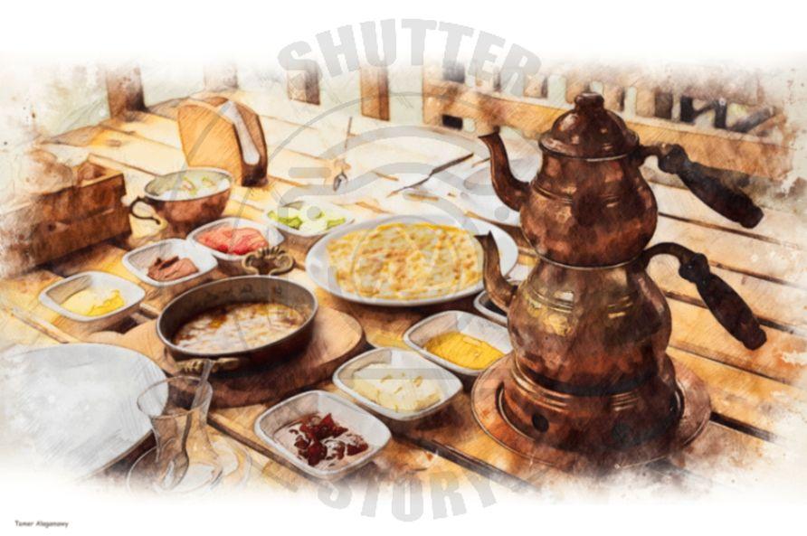 Traditional Turkish breakfast