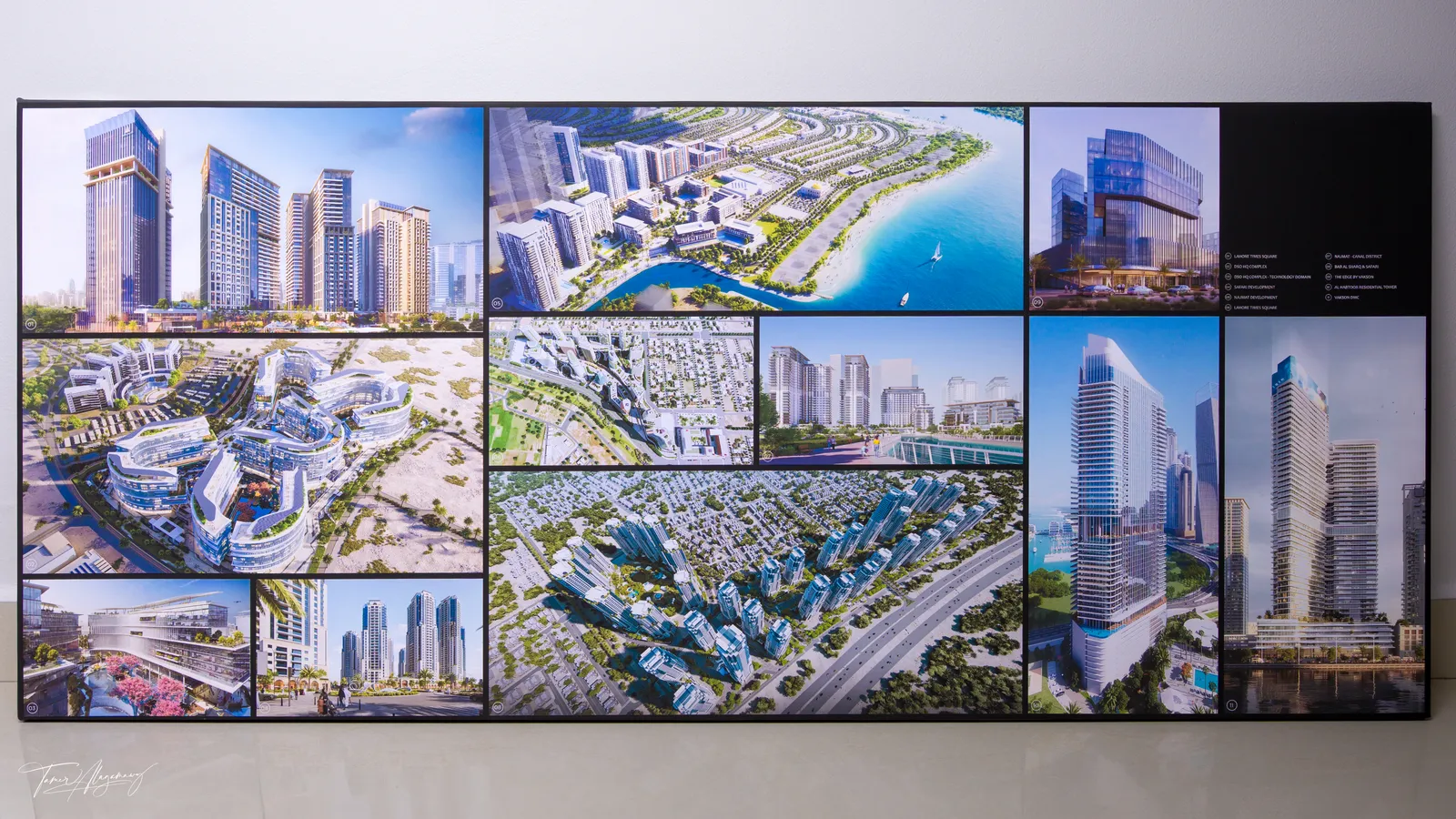 Canvas print of a collage of architectural images