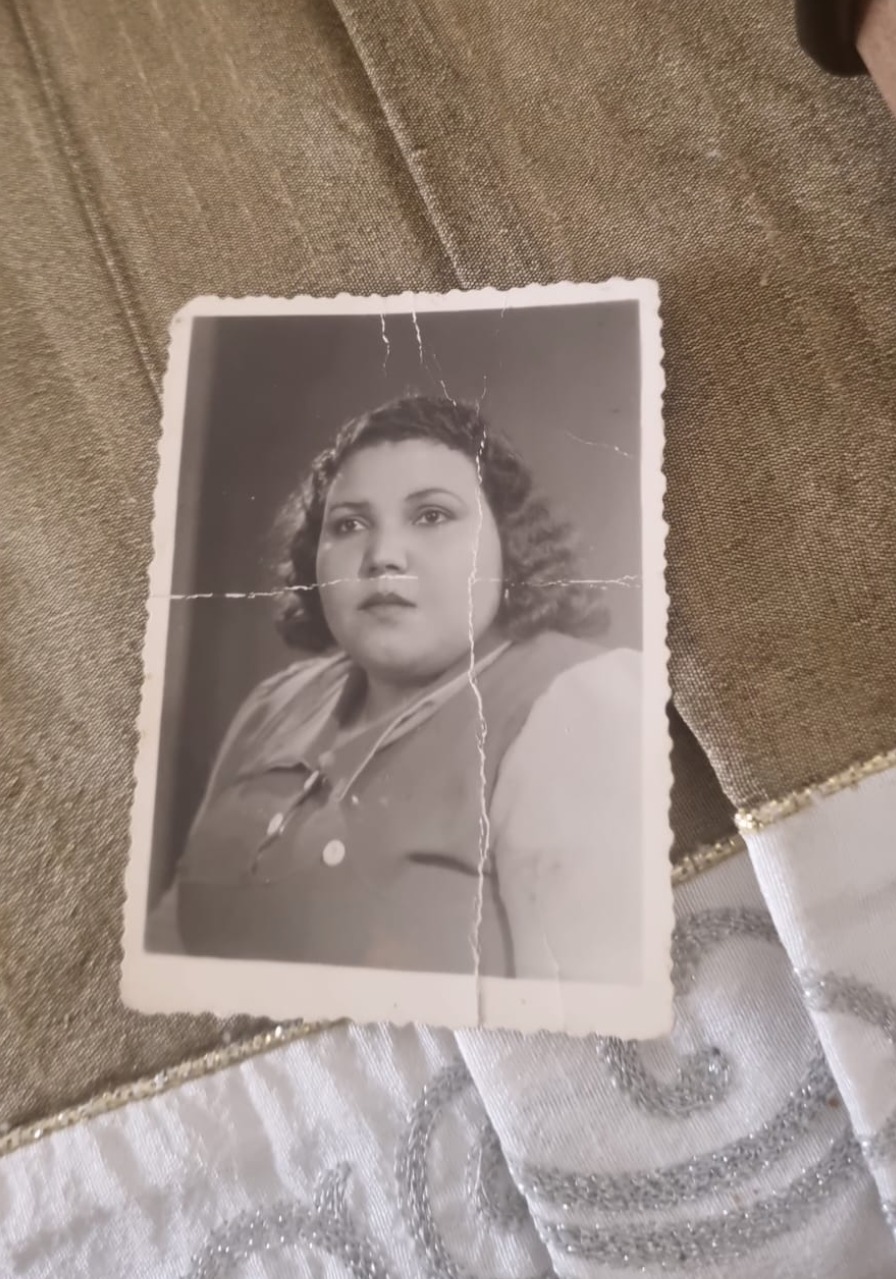 Original damaged photo
